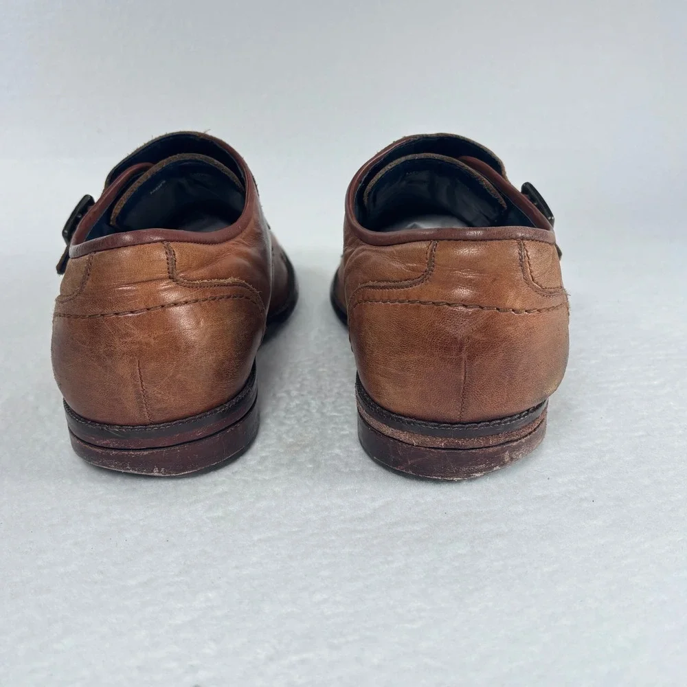 Cole Haan Monk Strap Dress Shoes Preppy Old Money Academia Leather 10.5 Heritage